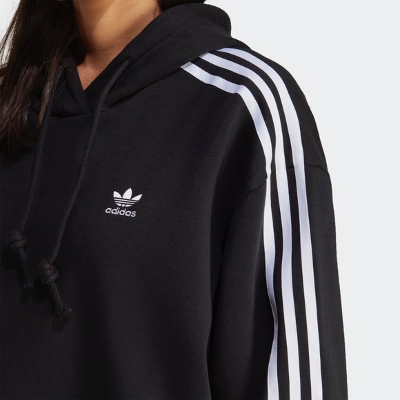 NEW! Adidas ADICOLOR CLASSICS CROP HOODIE NWT - Picture 5 of 6